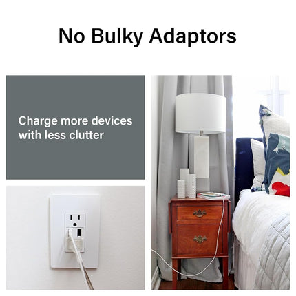 Legrand - Pass & Seymour TM826USBWCCV6 3.1A USB + Duplex 15A Vision Pk Electrical Outlet