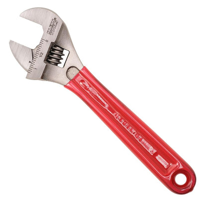 KLEIN TOOLS D507-8 Adjustable Wrench, Extra Capacity Jaw Forged Drive Wrench with High Polish Chrome Finish, 8-Inch