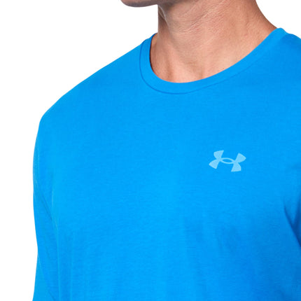 Under Armour Mens Left Chest Lockup Short Sleeve T Shirt, (406) Photon Blue / / White, S