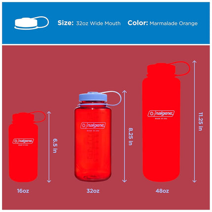 Nalgene Water Bottle 'WH Sustain' – 1 L marmalade