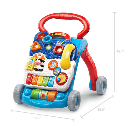 Andador de aprendizaje VTech Sit-To-Stand (embalaje sin frustraciones), azul