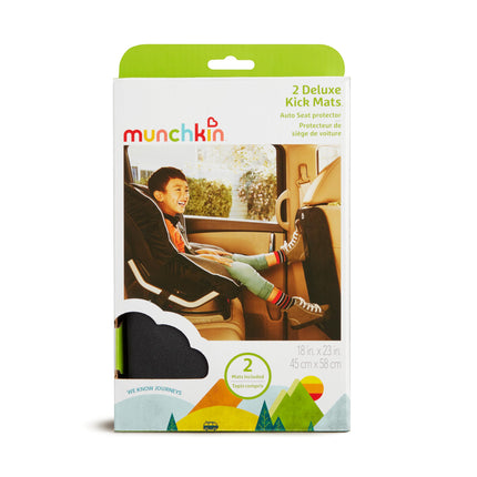 Munchkin BRICA Alfombrillas protectoras para el asiento trasero, 2 unidades - Fundas protectoras para el asiento trasero del coche para niños