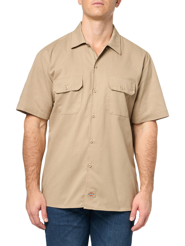 Dickies Men's Flex Slim Fit Short Sleeve Work Shir
