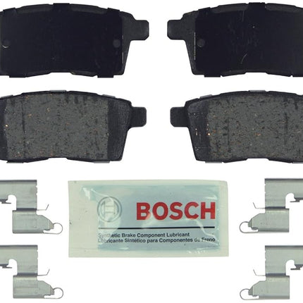 BOSCH BE1259H Blue Ceramic Disc Brake Pad Set With Hardware - Compatible With Select Ford Edge; Lincoln MKX; Mazda CX-7, CX-9; REAR