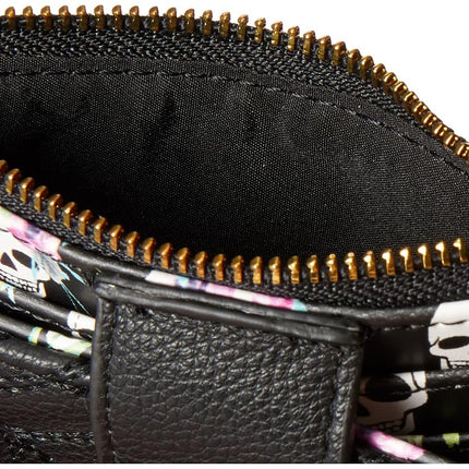Betsey Johnson Spider Bifold Wallet, Black, Black, One Size