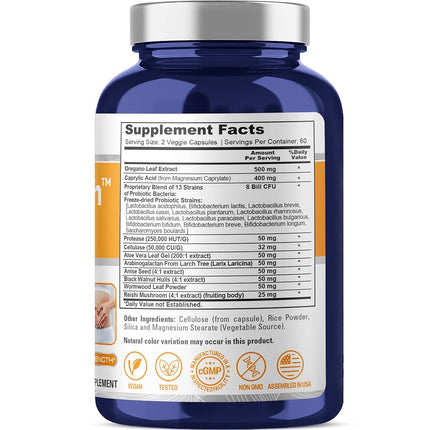 CandiHealth Complex (Non-GMO, Gluten-Free, Vegan) 120 Veggie Capsules