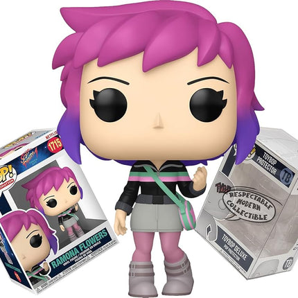 Funko Scott Pilgrim Anime - Ramona Flowers + ToyBop Protector: Movie Pop! Takes Off Animation Vinyl Figure (Bundled with Pop Protector Collector Case Box Gift Set)