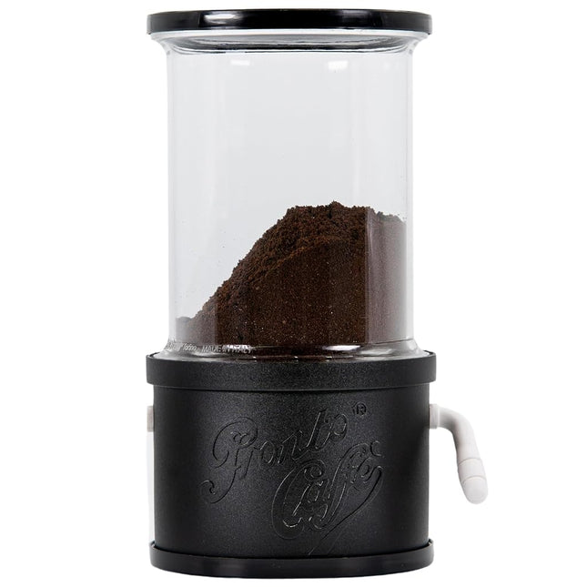 Lavatelli ProntoCaffè Black Coffee Powder Container and Dispenser with Dispenser for Coffee Machines up to 12 Cups, Interchangeable Tin with 10 cm Tin, Compatible with Italian Mocha