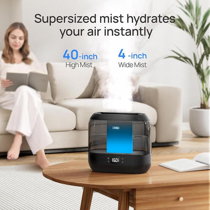 DREO Smart Humidifiers for Bedroom 4L Top Fill Wide Mist Outlet 36H Lasting