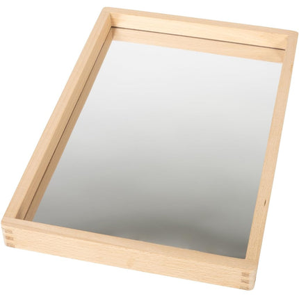 tickit Small Wooden Mirror Tray, Sensory Play Toy