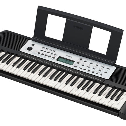 Teclado portátil Yamaha YPT-280 para principiantes con atril, adaptador de corriente