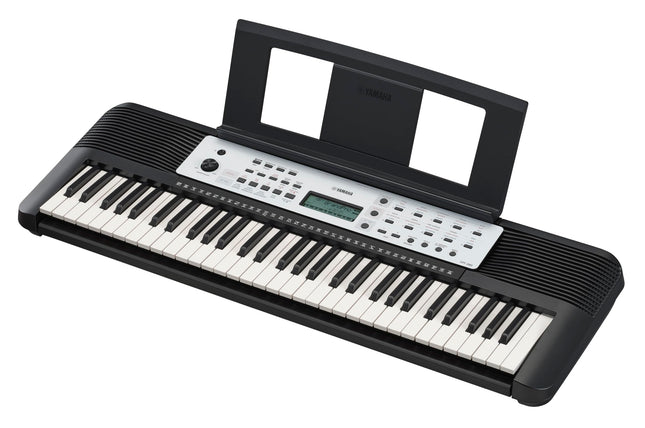Teclado portátil Yamaha YPT-280 para principiantes con atril, adaptador de corriente