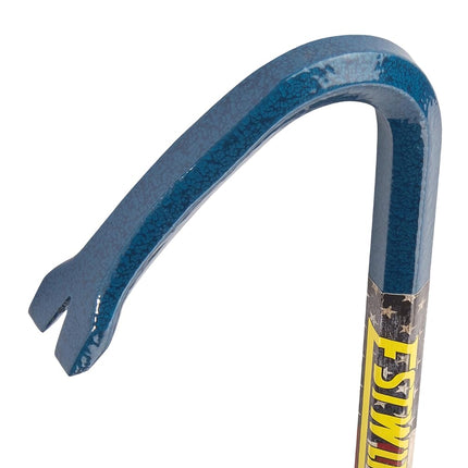ESTWING Gooseneck Wrecking Bar - 5/8" x 18" Pry Bar with Angled Chisel End & Forged Steel Construction - EWB-18