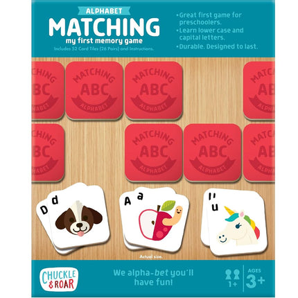 Chuckle & Roar Alphabet Matching Memory Game, Toddler Games, Kids Ages 3+