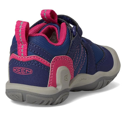 KEEN Unisex-Child Knotch Peak Alternate Closure Sneakers, Blue Depths/Pink Peacock, 4 Toddler