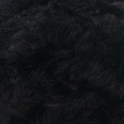 Lion Brand Yarn Go for Faux Thick & Quick, Super Bulky Faux Fur Yarn for Knitting, Crochet, and Crafts, Black Panther, 1 Pack