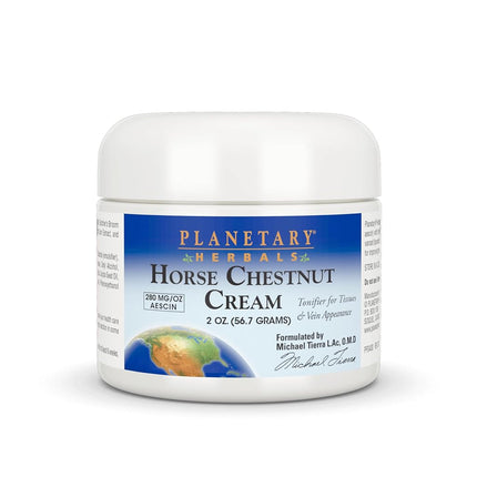 Planetary Herbals Horse Chestnut Cream - Tonifier for Tissues and Vein Appearance - 2 oz