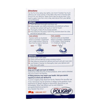 Super Poli-Grip 07801 Denture Powder (Pack of 6)