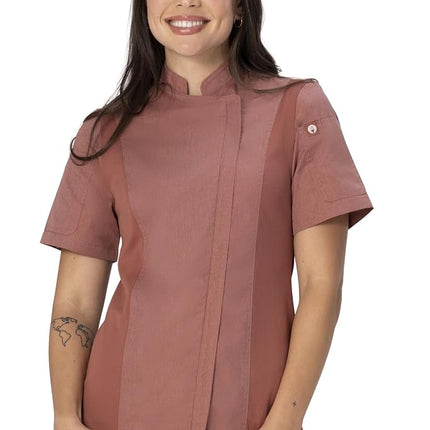 Chef Works Women's Springfield Chef Jacket, Brick, XX-Large
