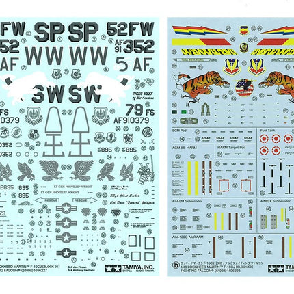 Tamiya TM61098 Lockheed F-16CJ Falcon Model KIT