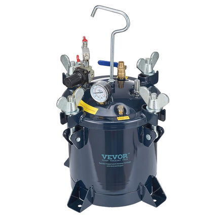 VEVOR Spray Paint Pressure Tank, 10L/2.5 Gallon, 70 PSI, Max Air Paint Pressure Pot, with Metal Rack and Leak Repair Sealer, for Spray Paint and