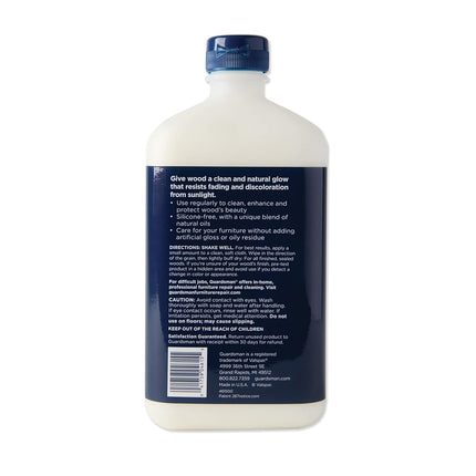 Guardsman Clean & Polish For Wood Furniture - Cream Polish 16 oz - Silicone Free, UV Protection - 461500