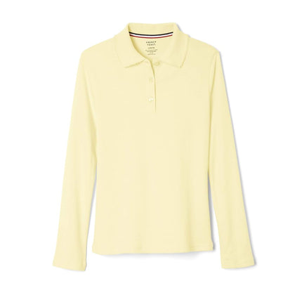 French Toast Big Girls' Long Sleeve Interlock Polo