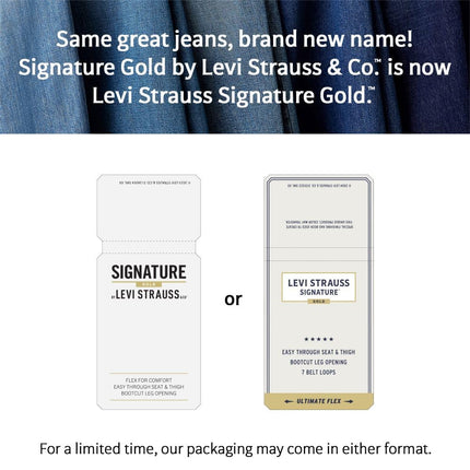 Levi Strauss Signature Gold Men's Bootcut Fit Jeans, (New) Cinder Peak, 32W x 30L