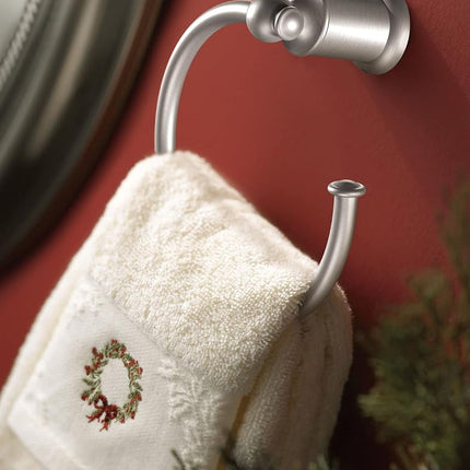 Moen YB5286BN Wynford Towel Ring, Brushed Nickel