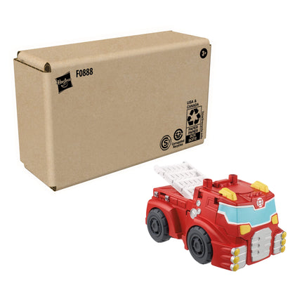 Transformers Playskool Heroes Rescue Bots Academy Equipo de héroes clásicos Heatwave The Fire-Bot Juguete convertible, figura de acción de 4.5 pulgadas, niños de 3 años en adelante