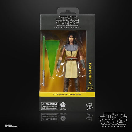 Star Wars The Black Series Quinlan Vos, The Clone Wars Premium Collectible 15-cm Action Figure
