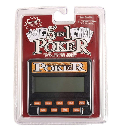 John N. Hansen Classic 5-in-1 Poker Electronic Games
