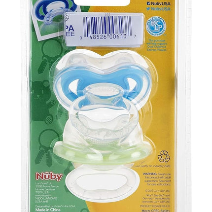 NUBY SOFTFLEX Gum-EEZ First TEETHER 0M+ Boys Blue/Green BPA Free