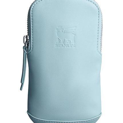 STANLEY Cross Bottle Essentials Case Midi | Phone, Wallet, Keys Holder for Water Bottle | Faux Leather Accessory Pouch for Carry All Strap | Tumbler Cup Accessories | BPA-Free | Seafoam