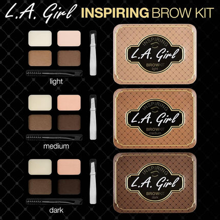 L.A. Girl Inspiring Brow Palette, Medium and Marvelous, 0.085 Ounce