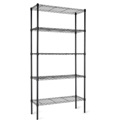 AmazonBasics 5-Shelf Shelving Unit - Black