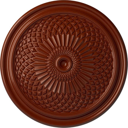 Ekena Millwork CM22TNFIF 22" x 1-3/4" Trinity Ceiling Medallion, Firebrick