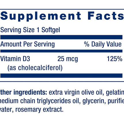 Life Extension Vitamin D3 1000 IU 250 Softgels