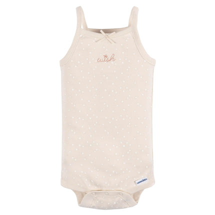 Gerber Baby Girls Multi-Pack Sleeveless Onesies Bodysuit, Starfish, 18 Months