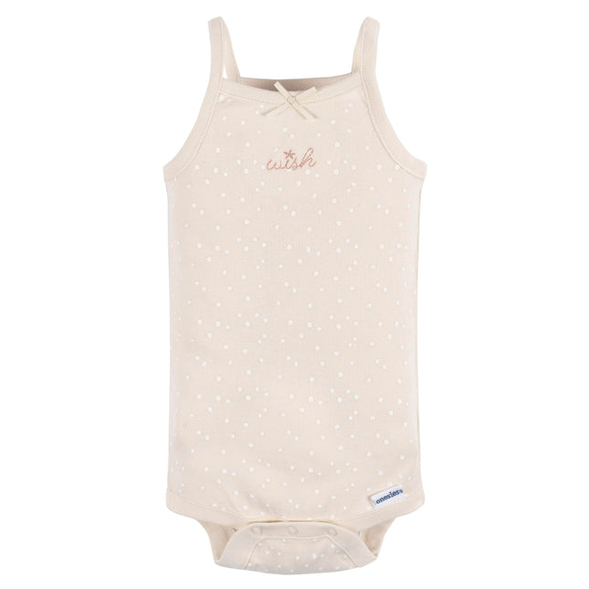 Gerber Baby Girls Multi-Pack Sleeveless Onesies Bodysuit, Starfish, 18 Months