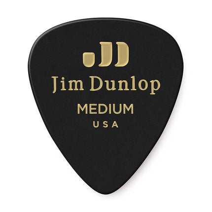 Dunlop 483R03MD Black Classic Celluloid Medium Guitar Picks, 72-Pack