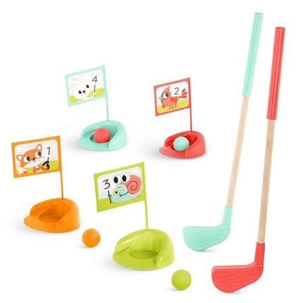 B. toys Wooden, Hole-in-Fun with Storage Bag, 15-P