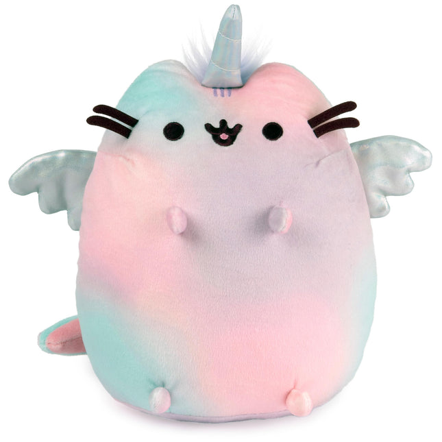 GUND Pusheen Magic Swirl Pusheenicorn Plush Cat Stuffed Animal for Ages 8 and Up, Pink/Blue/Purple, 9.5”