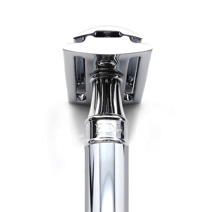 Edwin Jagger Double Edge Safety Razor, Chrome, Regular Handle, 5 blades