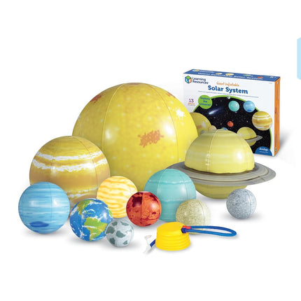Learning Resources Inflatable Solar System Set, Ages 5–10, Giant Space Display, Teaches Planet Order & Orbit