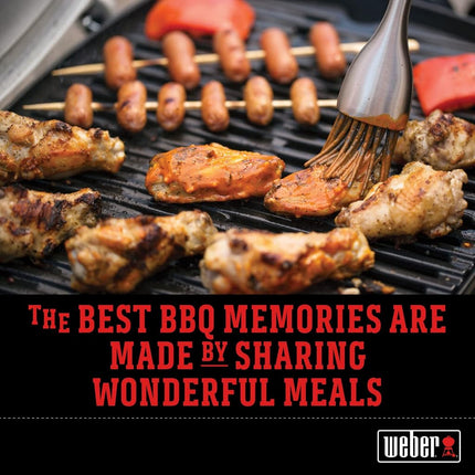 Weber Premium Spare Rib Holder & Roasting Basket, can be Used on Both Sides, Dishwasher Safe, fits Weber Q 300/3000 & Larger Gas Grills as Well as Charcoal Grills from Ø 57 cm - Silver (6469)