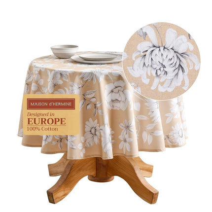 Maison d' Hermine Table Cloth Round Table Reusable