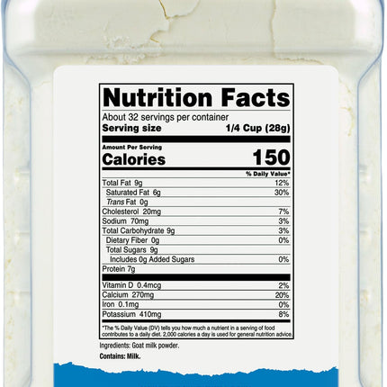 Nutricost Goat Milk Powder, 0.9 kg, Flavourless, Gluten Free, GMO Free