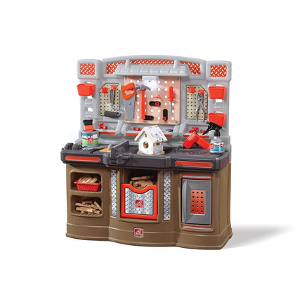 Step2 Big Builders Pro Toy Workbench | Workbench for children incl. 45-piece accessory set | Plastic toys