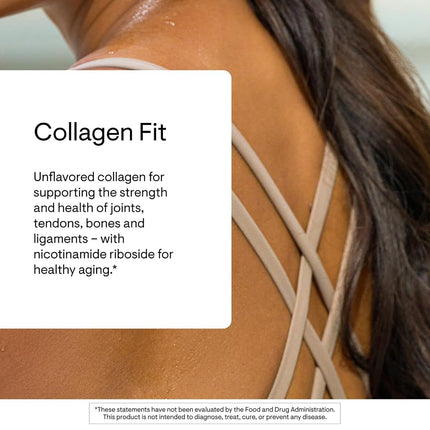 Thorne Collagen Fit - Unflavored Collagen Peptides Powder with Nicotinamide Riboside -15g of Collagen Peptides and 14g Protein per Serving - 17.8 Oz - 30 Servings